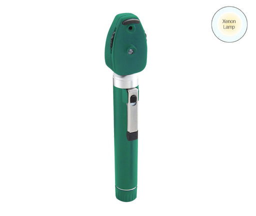 DIAGNOSTIX Pkt Ophthalmoscope 2.5v, Hal/Xen, Green - ADC 5112NGR