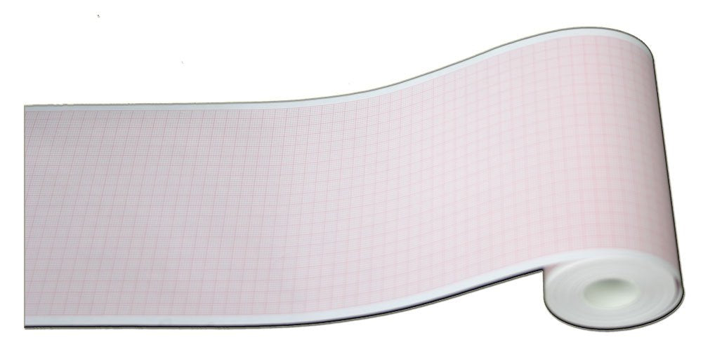 PC10825MU - Physio Control Lifepack 11/12-108mm X 25m Roll, Red Grid - 10 Rolls