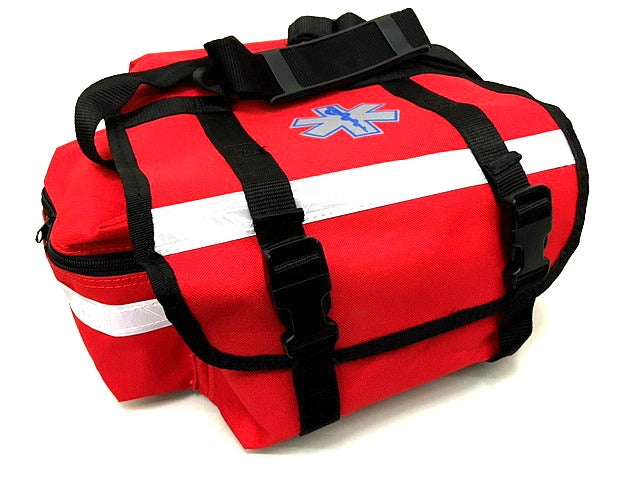 First Aid Kit - First Responder Trauma Bag 17" x 8" x 10", Red - Line2Design 52200-R-KIT