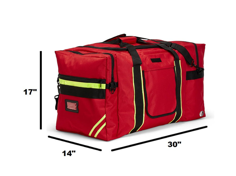 L2d Jumbo Firefighter Gear Bag, Red - Line2Design 54400