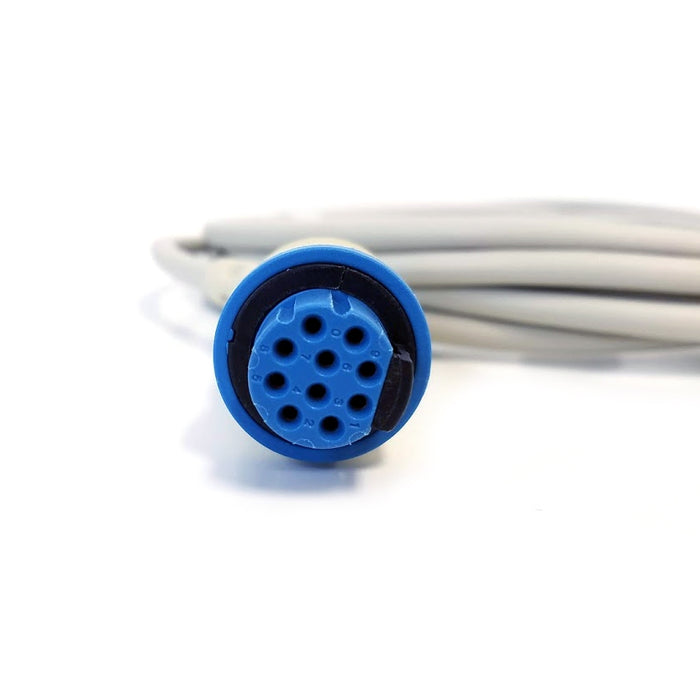 GE (Datex Ohmeda) 10 Pin to 3 Lead Dual ECG Trunk Cable