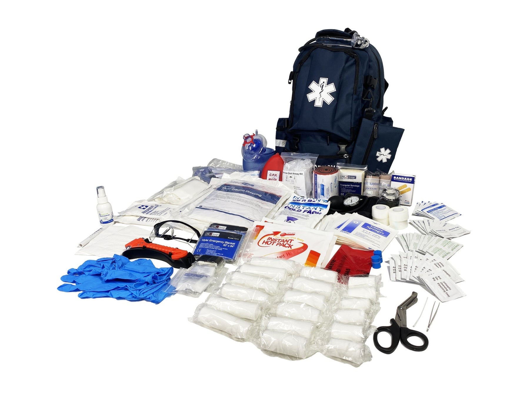 Large First Aid Kit Rucksack First Aid Kit - Large Medical Backpack, 21.25