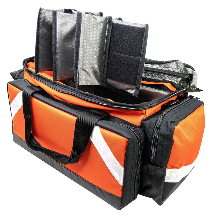 LINE2design First Aid Deluxe EMS Elite Medical Trauma Bag EMT Paramedic with Shoulder Straps & Reflective Trim - LINE2design 52850-O