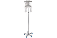 I.V. Stand, Stainless Steel, 5-Leg Base, Clearview 6-Hook, Hand-Operated. - Pedigo P-1572-CV - 1