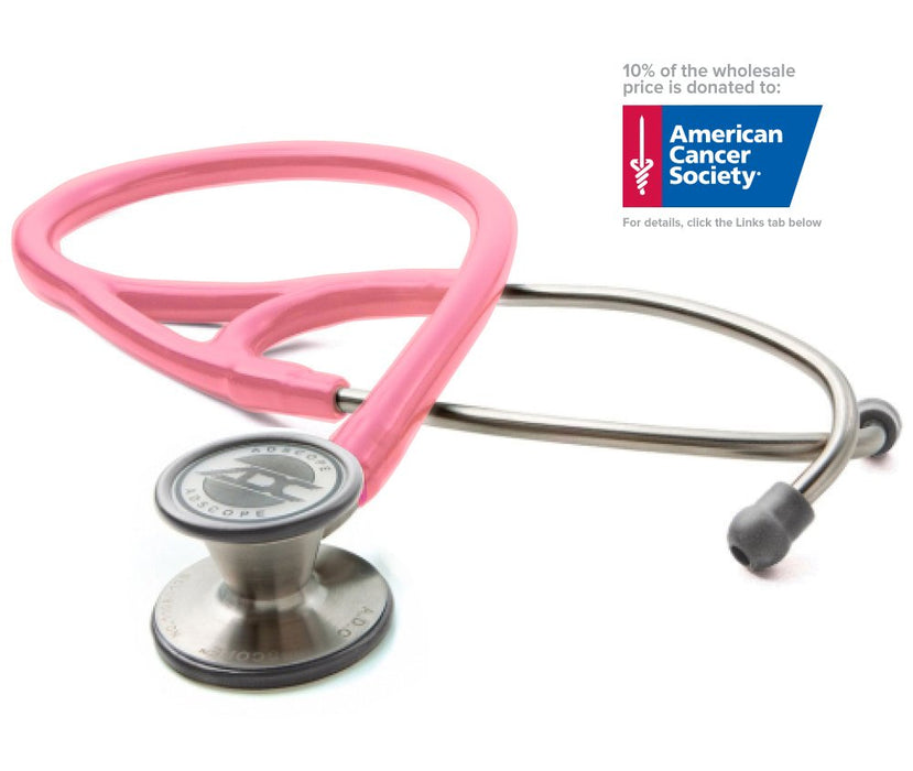 ADSCOPE 601, Conv Cardiology Adult-28", Metallic Pink - ADC 601PBCA