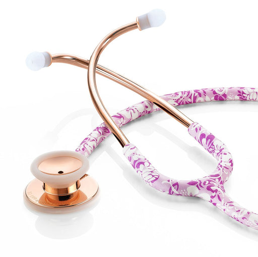 ADSCOPE LE 603 Stethoscope Adult 30",Hibiscus Rose Gold W - ADC  603HBRGW