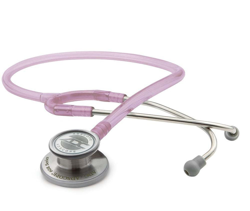 ADSCOPE Conv Stethoscope Adult 30", Rose Quartz - ADC 608FL