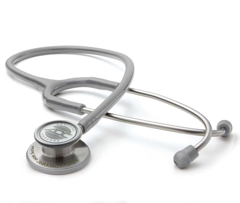 ADSCOPE Conv Stethoscope Adult 30", Gray - ADC 608G