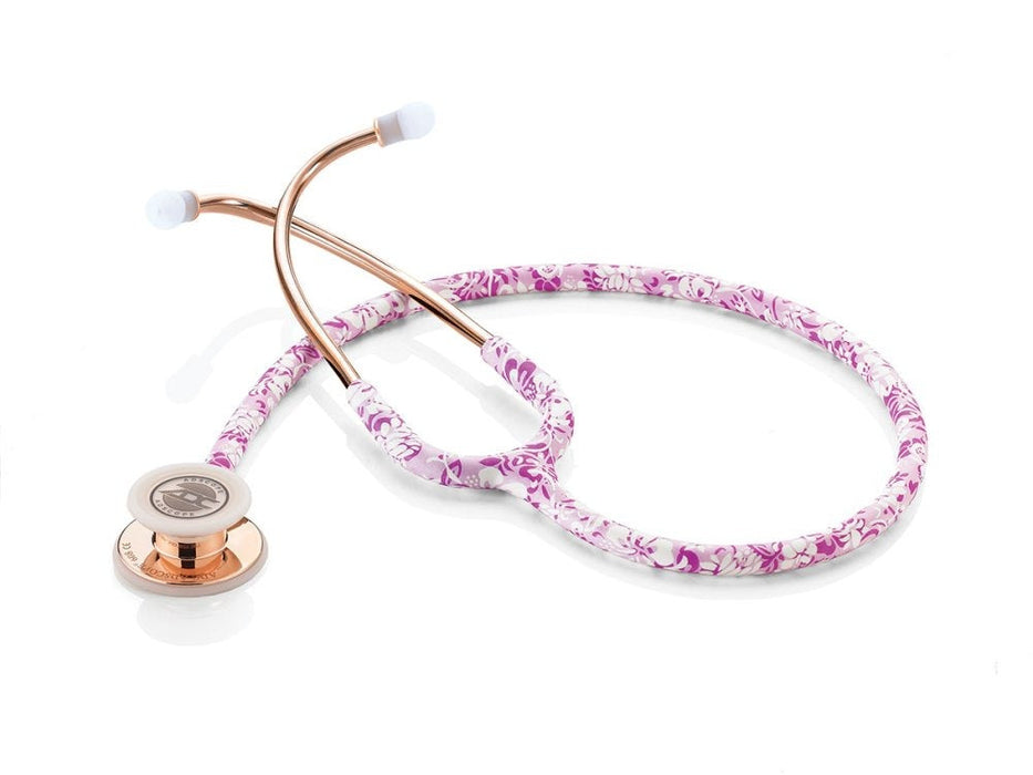 ADSCOPE LE 608 Stethoscope Adult 30",Hibiscus Rose Gold W - ADC  608HBRGW