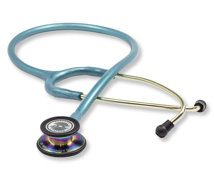 ADSCOPE Conv Stethoscope Adult 30", Iridescent/MetCarib - ADC 608IMCA