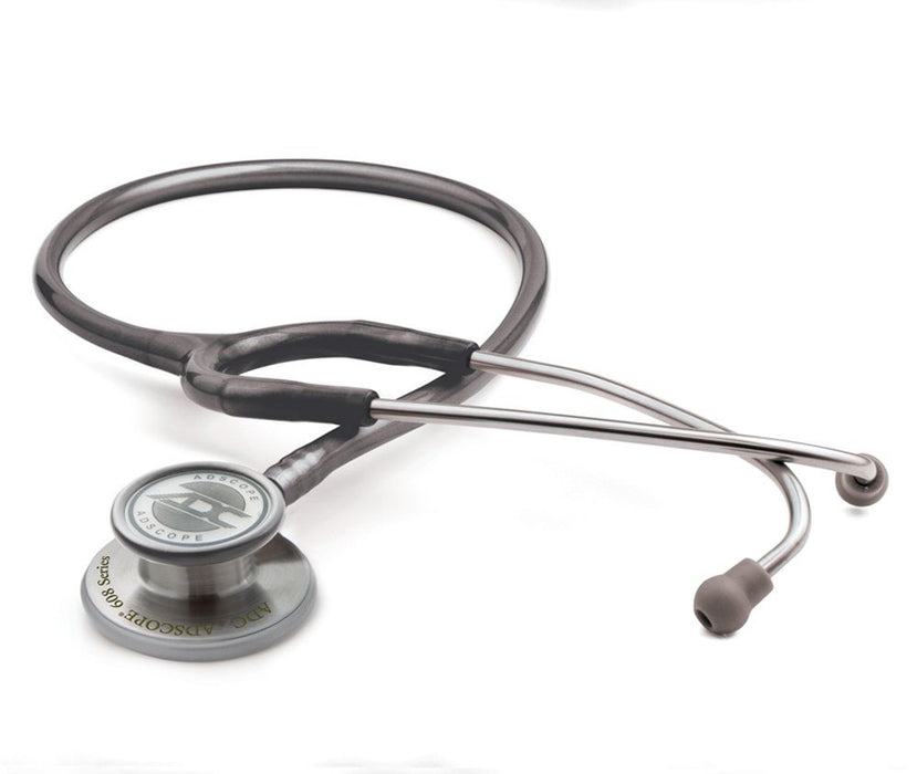 ADSCOPE Conv Stethoscope Adult 30", Metallic Gray - ADC 608MG