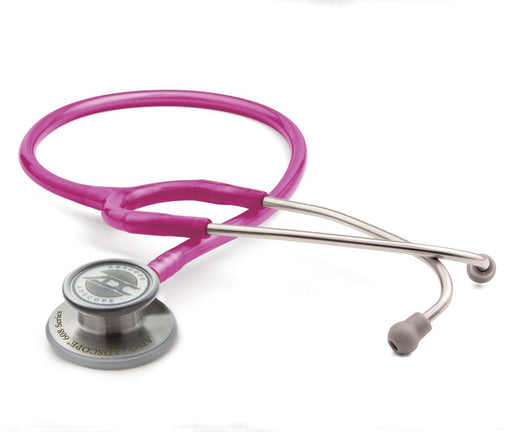 ADSCOPE Conv Stethoscope Adult 30", Metallic Raspberry - ADC 608MRS