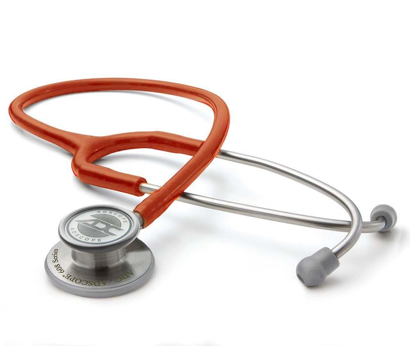ADSCOPE Conv Stethoscope Adult 30", Orange - ADC 608O