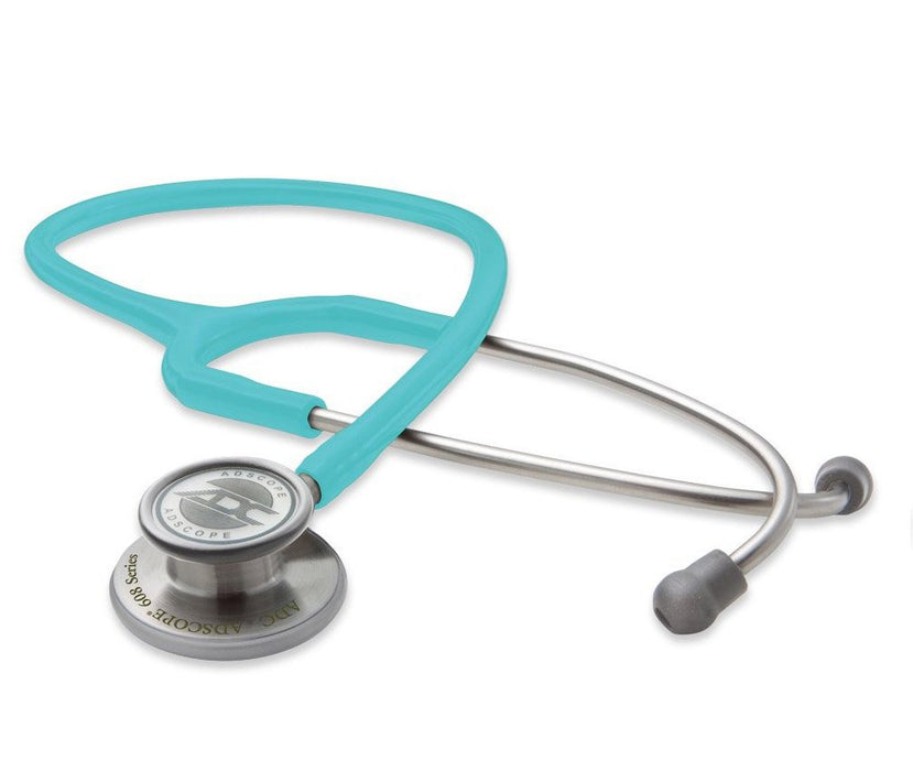 ADSCOPE Conv Stethoscope Adult 30", Turquoise - ADC 608TQ