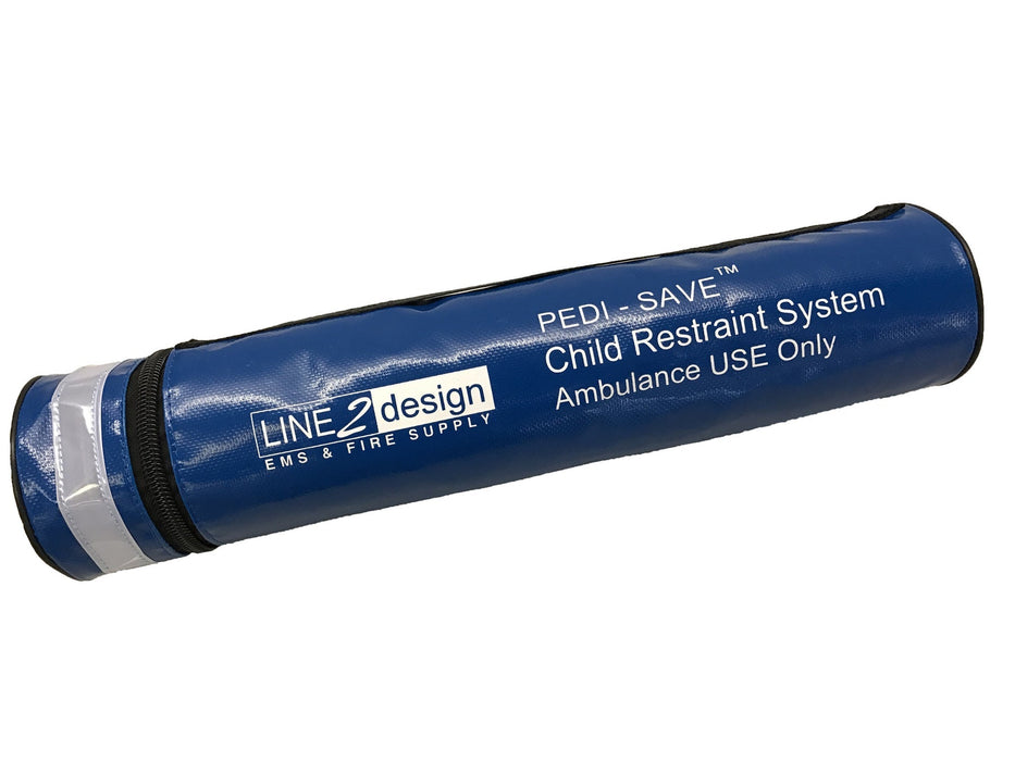 LINE2design Deluxe Pedi Save & Pediatric Child Restraint Seat System - Royal Blue - LINE2design