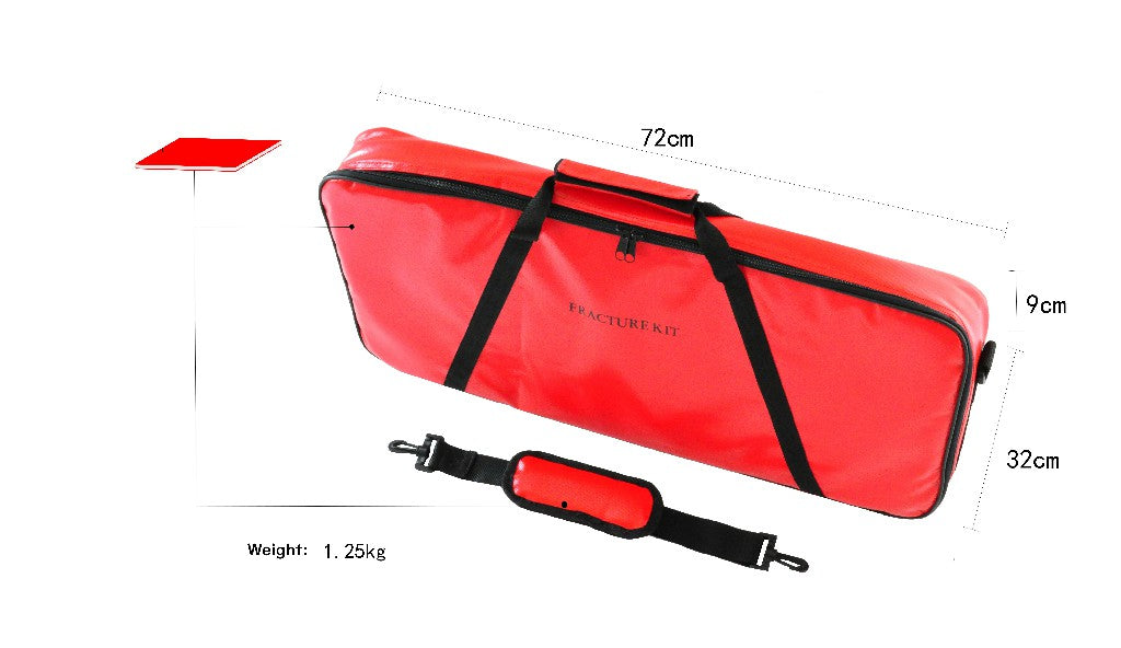 LINE2design Heavy Duty Emergency Fracture Immobilization Arm and Leg Care Splints with Carrying Case - Red - LINE2design 68230
