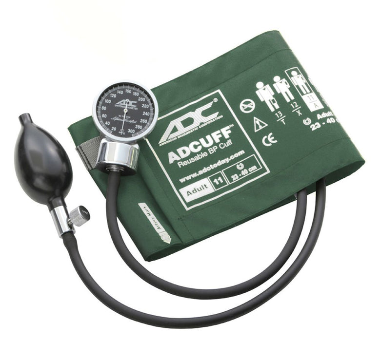 DIAGNOSTIX Aneroid Sphyg Adult, Dark Green, LF - ADC 700-11ADG