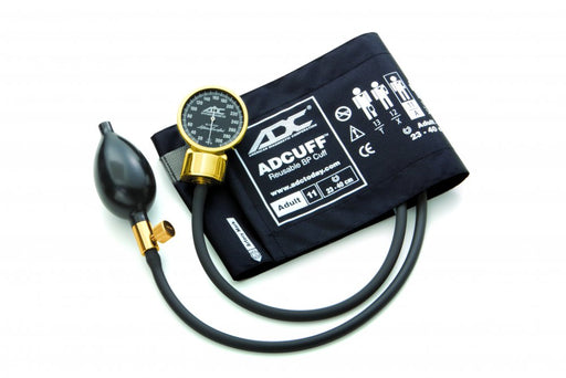 DIAGNOSTIX Aneroid Sphyg Adult, Gold Plated/Black, LF - ADC 700-11AGP