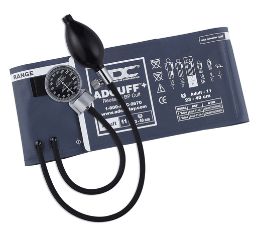 DIAGNOSTIX Aneroid Sphyg 1 pc Cuff, Adult, Navy - ADC 700-11AN1