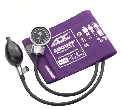 DIAGNOSTIX Aneroid Sphyg Adult, Purple, LF - ADC 700-11AV