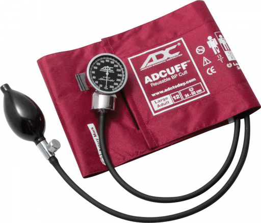 DIAGNOSTIX Aneroid Sphyg Lrg Adult, Burgundy, LF - ADC 700-12XBD