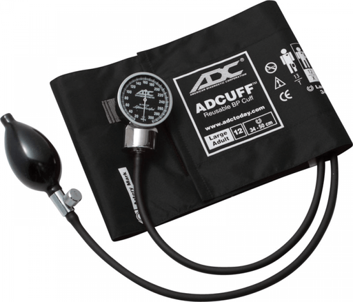 DIAGNOSTIX Aneroid Sphyg Lrg Adult, Black, LF - ADC 700-12XBK