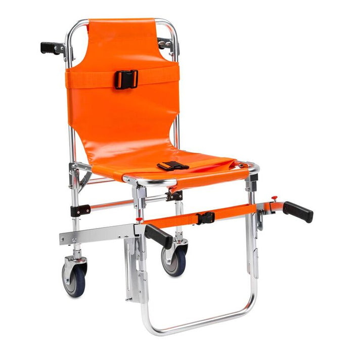 SALE-LINE2design Emergency Evacuation 2 Wheel Stair Chair Lift EMS Quick Release Buckle with Patient Restraint Straps & Front-Back Handles - LINE2design 70005-O