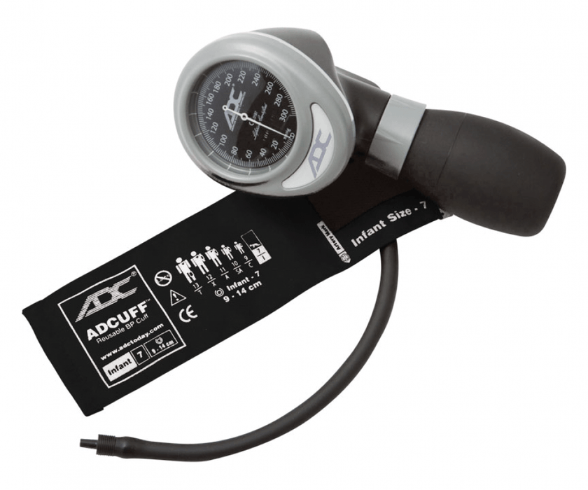 DIAGNOSTIX Palm Aneroid Infant, Black, LF - ADC 703-7IBK