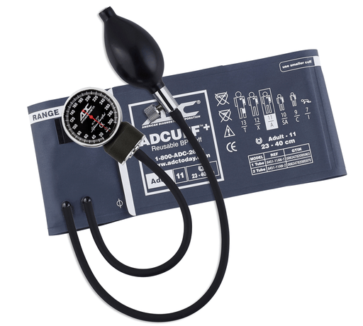 DIAGNOSTIX Aneroid Sphyg 1 pc Cuff, Adult, Navy - ADC 720-11AN1