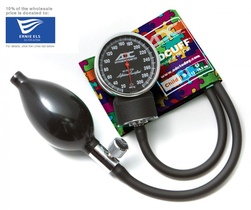 DIAGNOSTIX Aneroid Sphyg Child, Puzzle Pieces, LF - ADC 720-9CPP