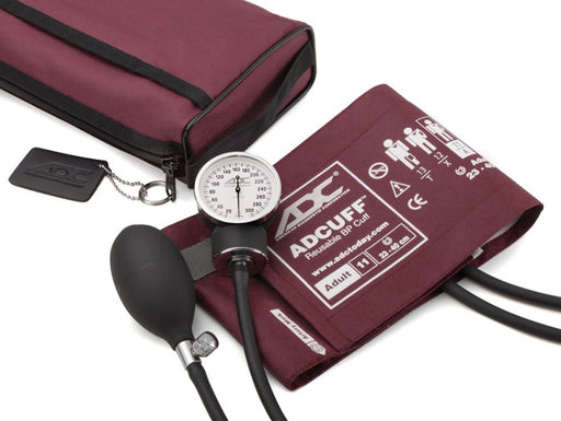 PROSPHYG Aneroid Sphyg Adult, Burgundy, Dlx Case, LF - ADC 768-11ABD