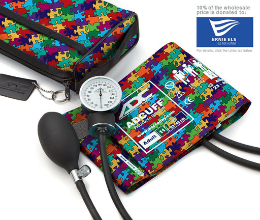PROSPHYG Aneroid Sphyg Adult,Puzzle Pieces,DlxCase,LF - ADC 768-11APP