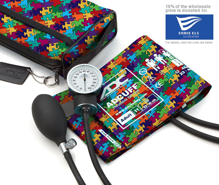 PROSPHYG Aneroid Sphyg Adult,Puzzle Pieces,DlxCase,LF - ADC 768-11APP