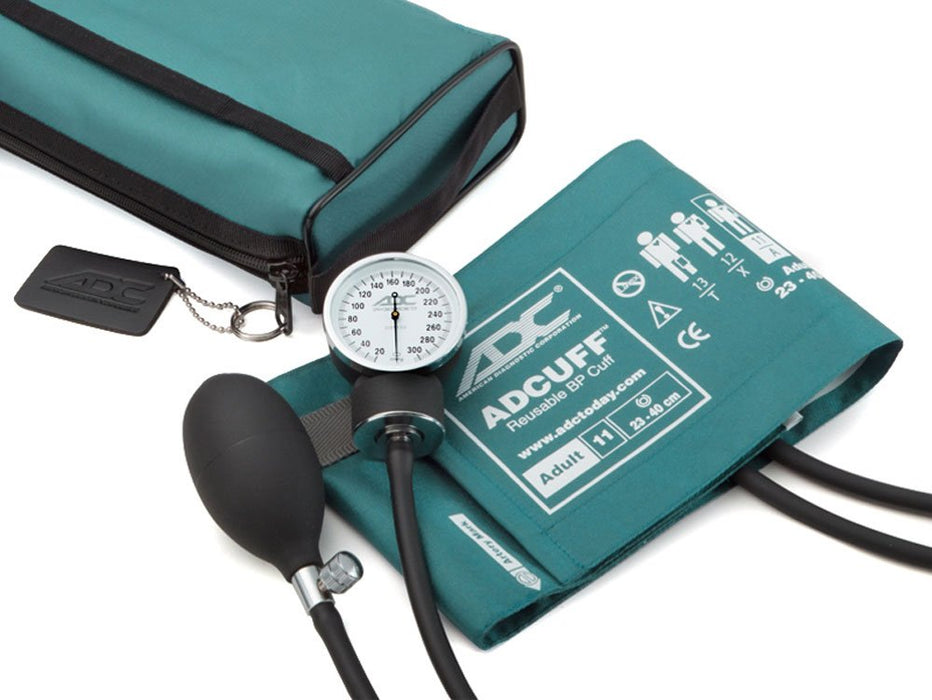 PROSPHYG Aneroid Sphyg Adult, Teal, Dlx Case, LF - ADC 768-11ATL
