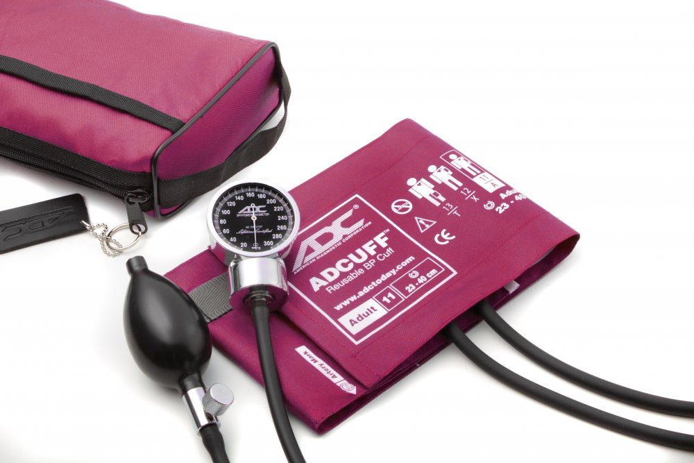 DIAGNOSTIX Aneroid Sphyg Adult, Magenta, LF - ADC 778-11AM