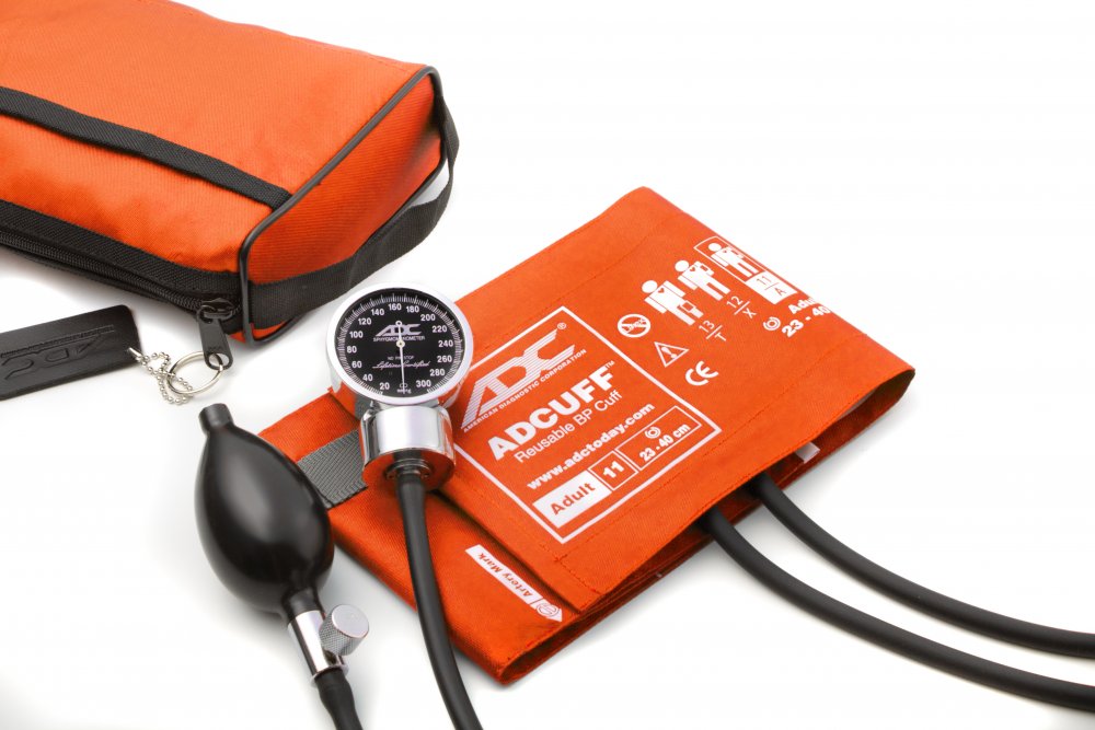 DIAGNOSTIX Aneroid Sphyg Adult, Orange, LF - ADC 778-11AOR