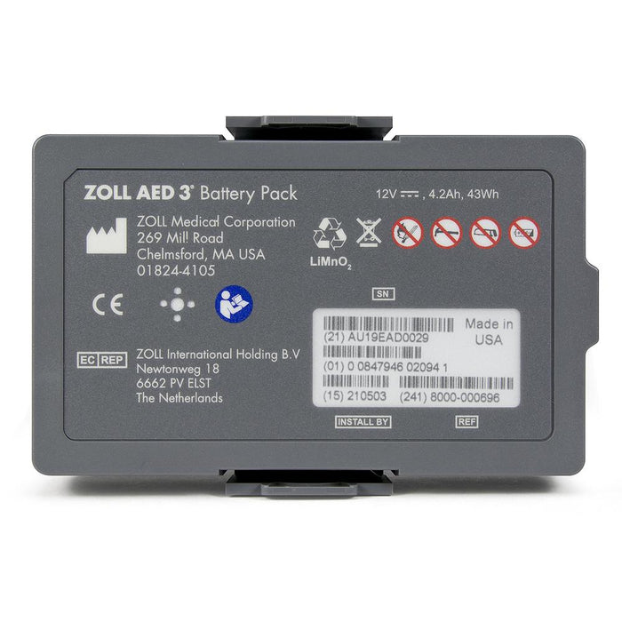 ZOLL AED 3 Battery Pack (Lithium Manganese Dioxide battery pack) - Zoll 8000-000696