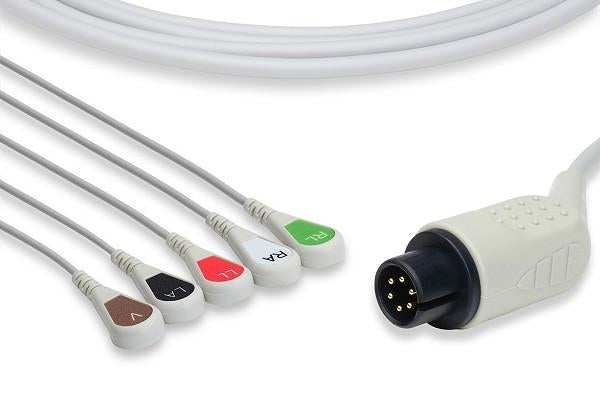Zoll 8000-1005-01 5-Lead Patient Cable with Integral Lead Wires for ...