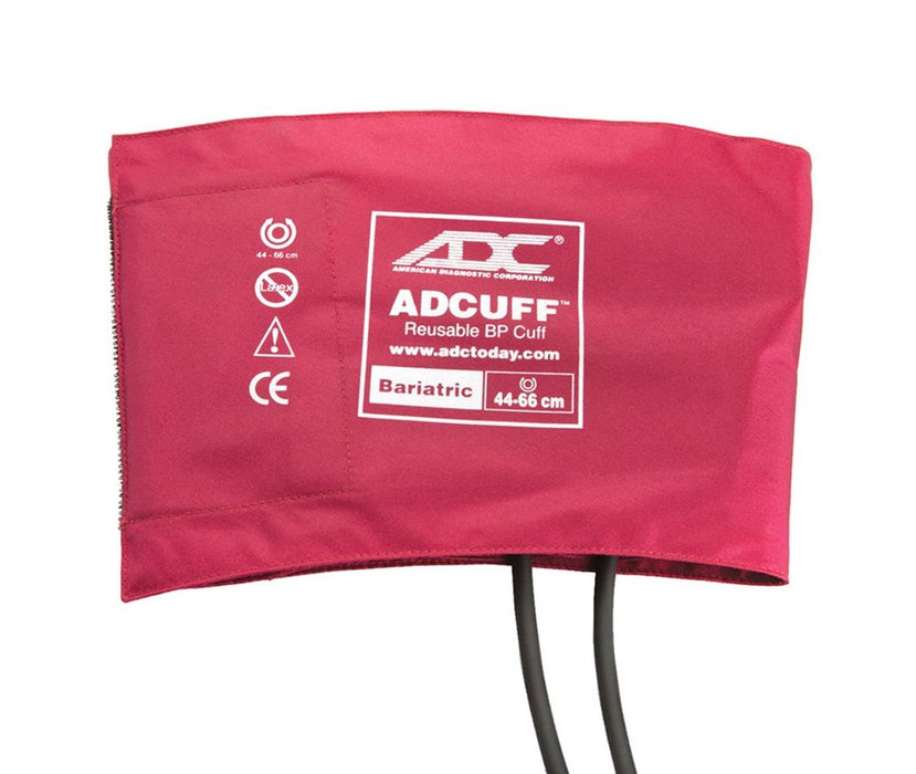 ADCUFF & Bladder, 2 Tube Bariatric, Burgundy, LF - ADC 845-12BXBD-2