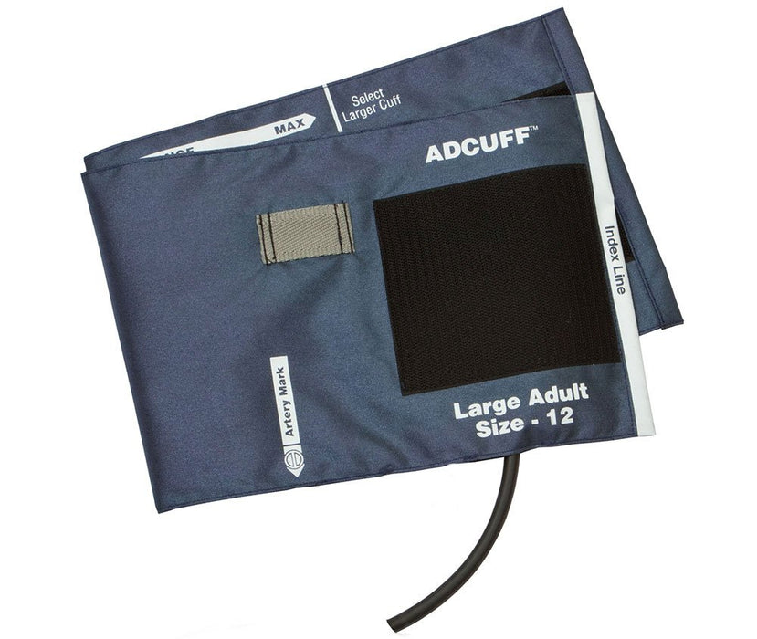 ADCUFF & Bladder, 1 Tube Lrg Adult, Navy, LF - ADC 845-12XN-1