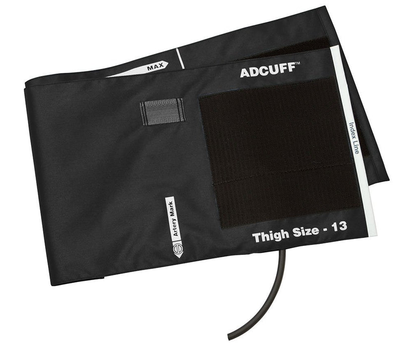 ADCUFF & Bladder, 1 Tube Thigh, Black, LF - ADC 845-13TBK-1