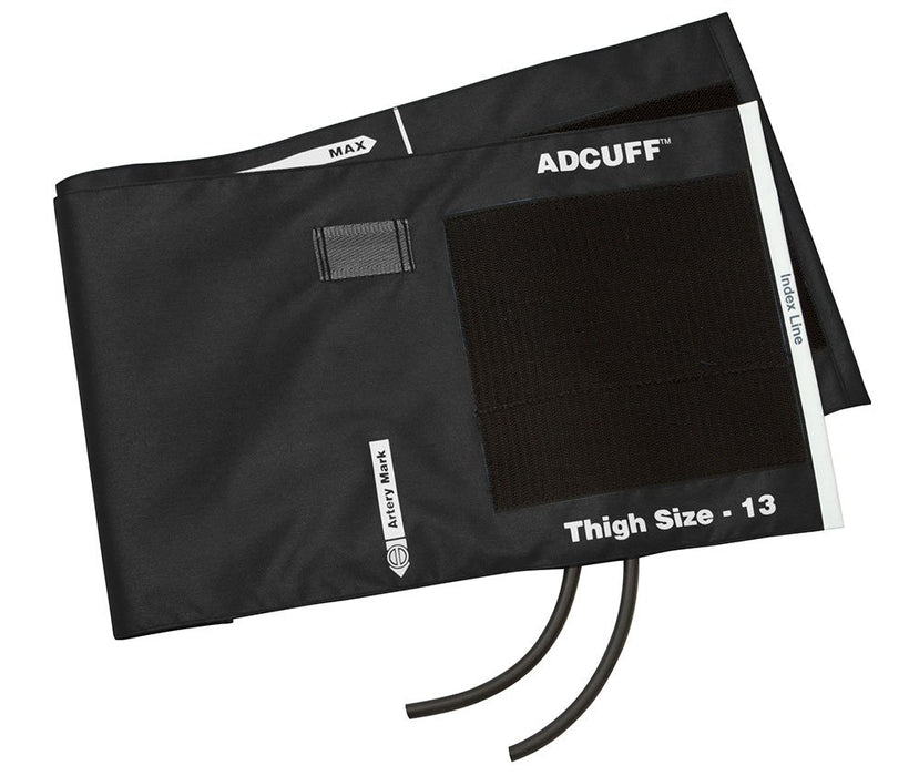 ADCUFF & Bladder, 2 Tube Thigh, Black, LF - ADC 845-13TBK-2