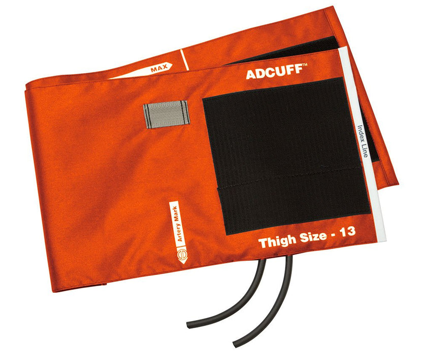 ADCUFF & Bladder, 2 Tube Thigh, Orange, LF - ADC 845-13TOR-2