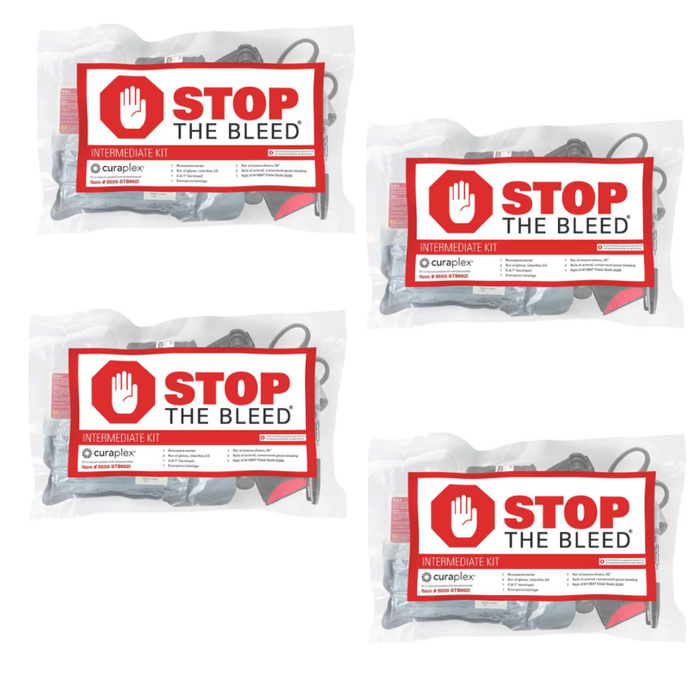 Curaplex Bleeding Control Kit Intermediate MultiPack- Stop The Bleed Kit - (New)