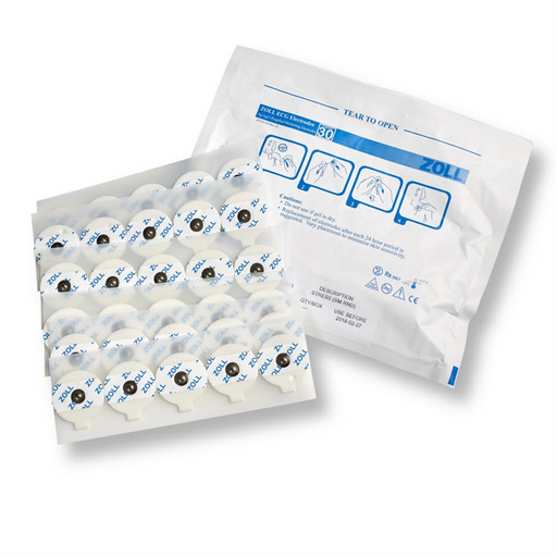 Zoll ECG Small 1.5" Round Electrodes, 6 Strips of 5 Per Pouch/600 Per Case