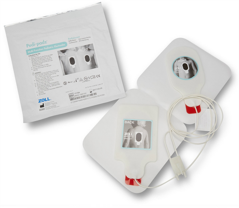 Zoll Pedi-Padz Radiolucent Solid Gel Electrode, 6/Case