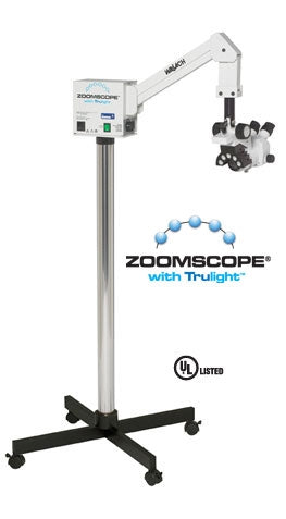 Wallach ZoomScope Overhead Arm Colposcope Quantum Series with TruLight, 4 Leg Base (NEW) 906043-SP-4