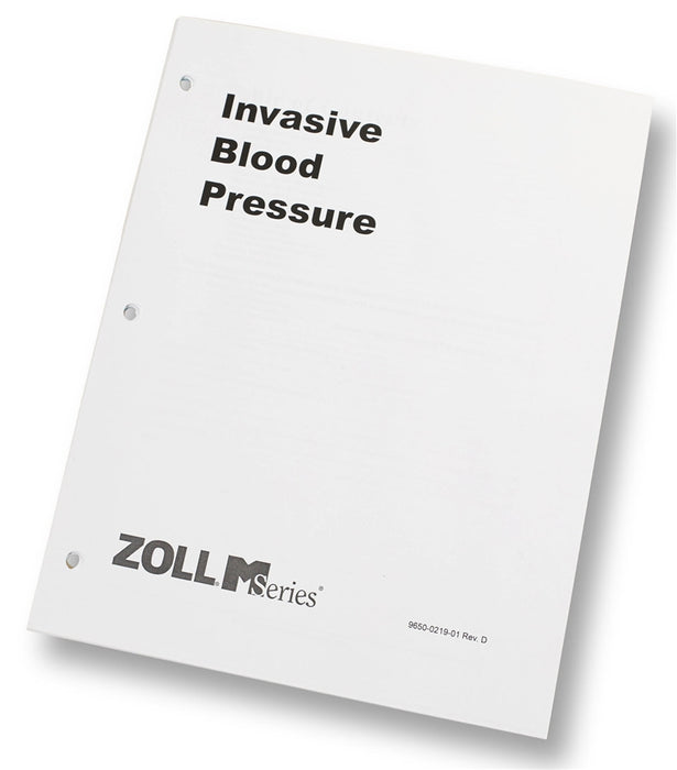 Zoll Invasive Blood Pressure Operator's Guide Insert
