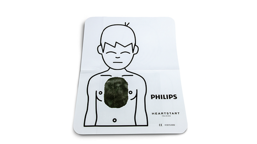 HeartStart Inf./Ch. Pad Placement Guide - Philips  989803139281