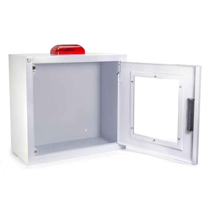 Large AED Wall Cabinet w/alarm and strobe - Generic AED AMP16SQ-S